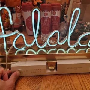 Lauren Conrad LED stocking holder 6hr Fa La La